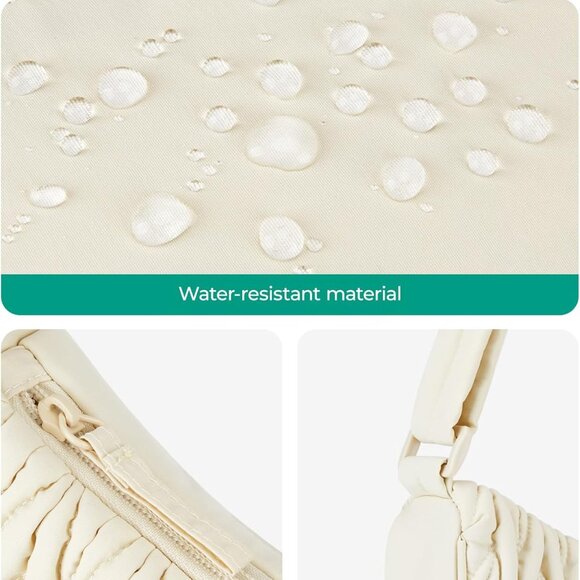 Lightweight Nylon Hobo Bag for Women - Fashionable Crossbody with Pockets - Picture 5 of 7